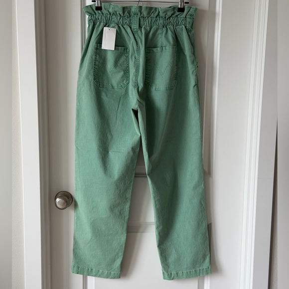 MOTHER The YOYO Ruffle Greaser Ankle Killing Time Deep Sea High-Rise Jeans-29 - Picture 8 of 16